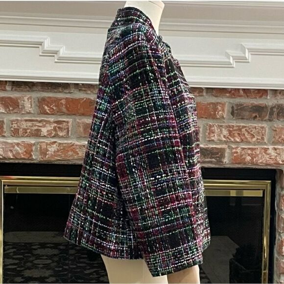 NWOT Talbots Multi-Colored Tweed Jacket Sz 16 Petite - Picture 4 of 9